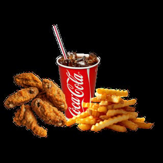 $10 DEAL - 5 Wings, fries & drink