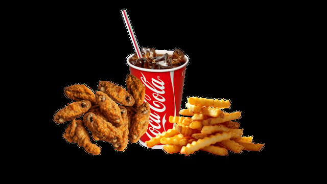 10 Wings, Fries & Drink.